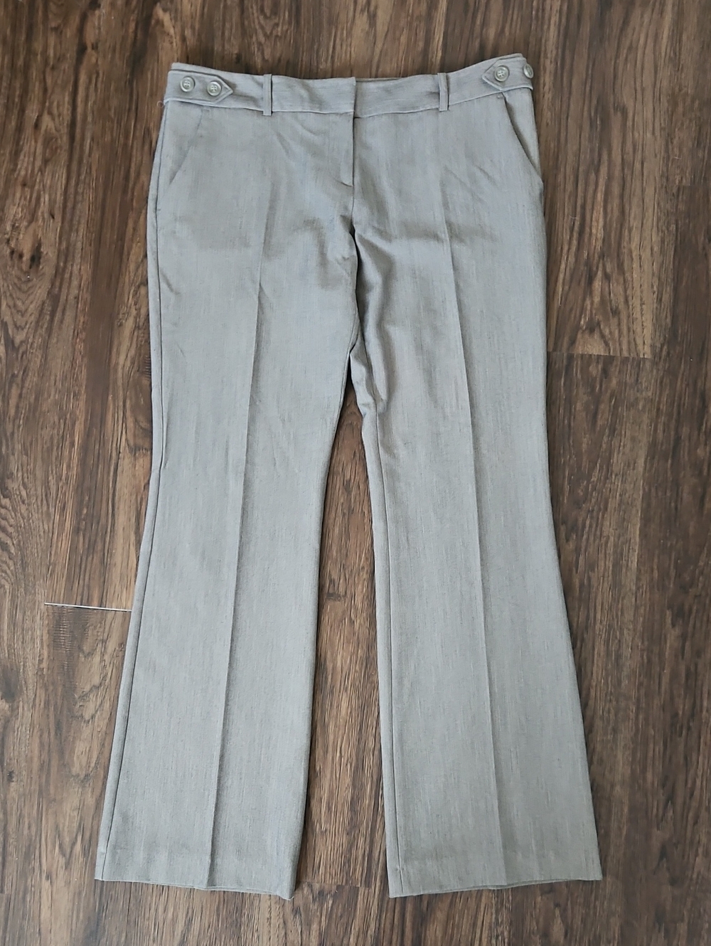 The Limited Drew Fit Gray Flare Dress Pants Size 12